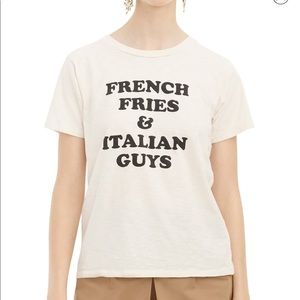 J. Crew French Fries and Italian Guys Tee